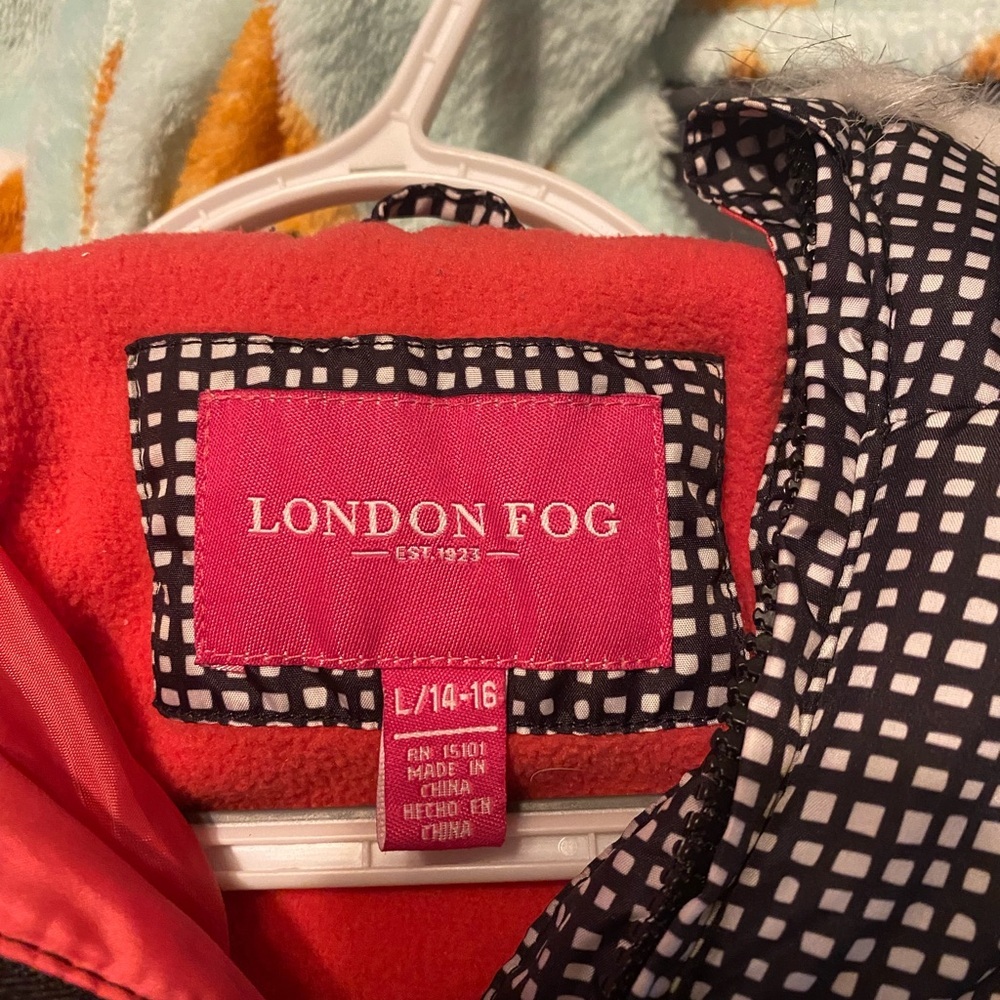 Girls London Fog Puffer Coat